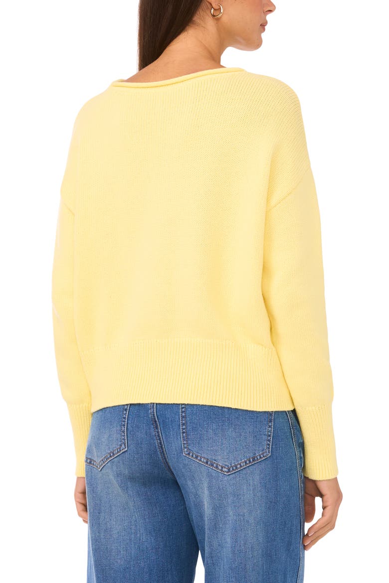 Roll Neck Sweater, Alternate, color, CREAM YELLOW