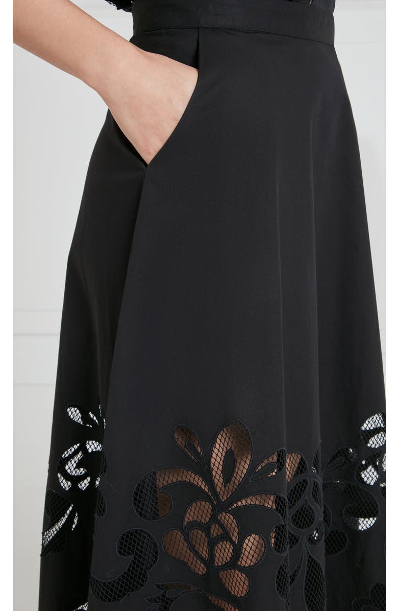 Temperley London Nelle Skirt, Alternate, color, Black