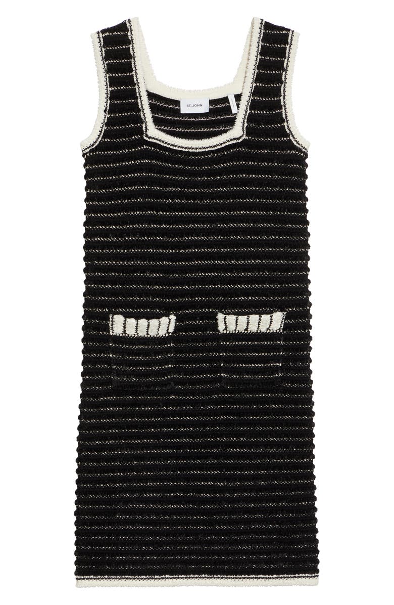 ST. JOHN Eyelash Tweed Sheath Dress, Alternate, color, 