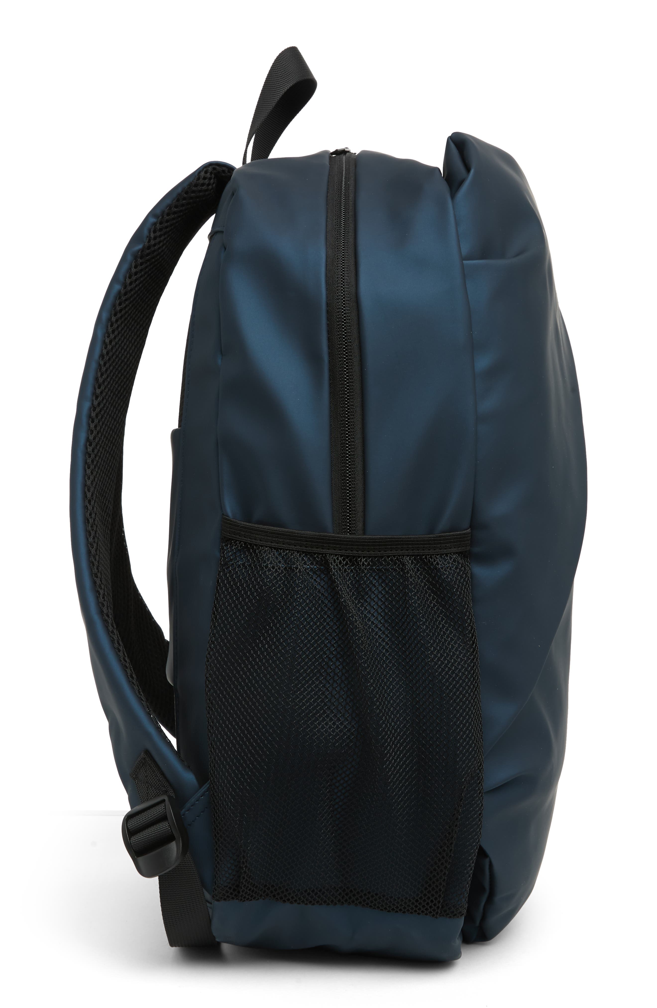 Diagonal Zip Backpack, Alternate, color, DARK BLUE
