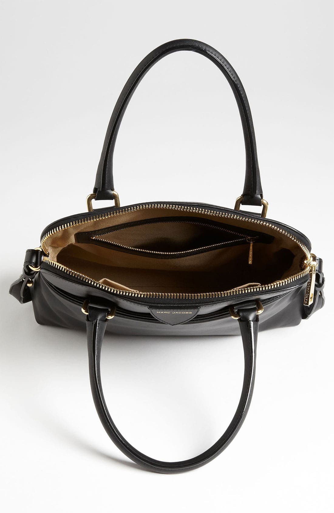 'Raleigh Preston' Leather Satchel, Alternate, color, BLACK