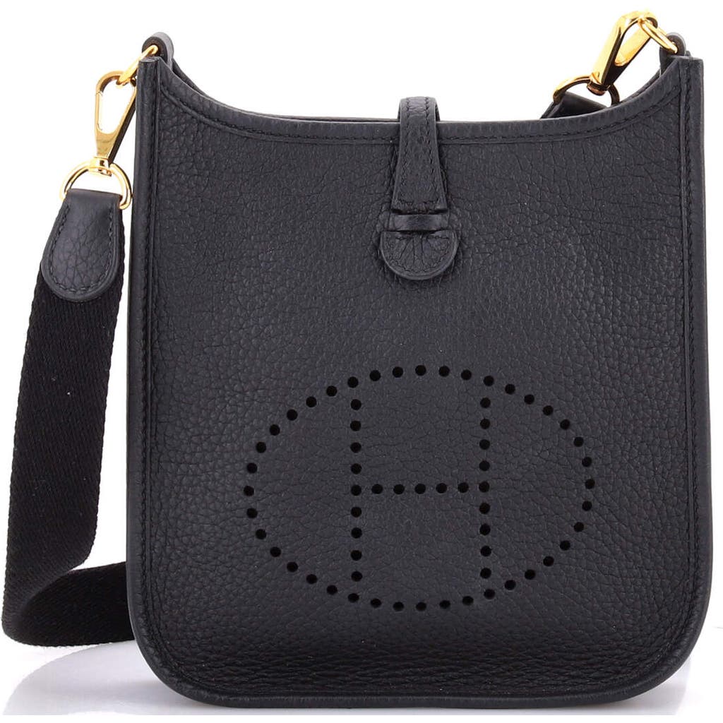 Pre-owned Hermes Hermes Evelyne Bag Gen Iii Clemence Tpm In Black