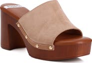 Rag & Co Cartera Suede Stud Mule