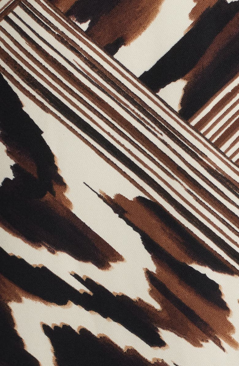 Anne Klein Print Sleeveless Midi Dress, Alternate, color, Ivory Shell Multi