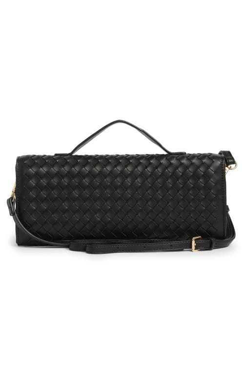 Urban Expressions Handbags Woven Convertible Clutch In Black