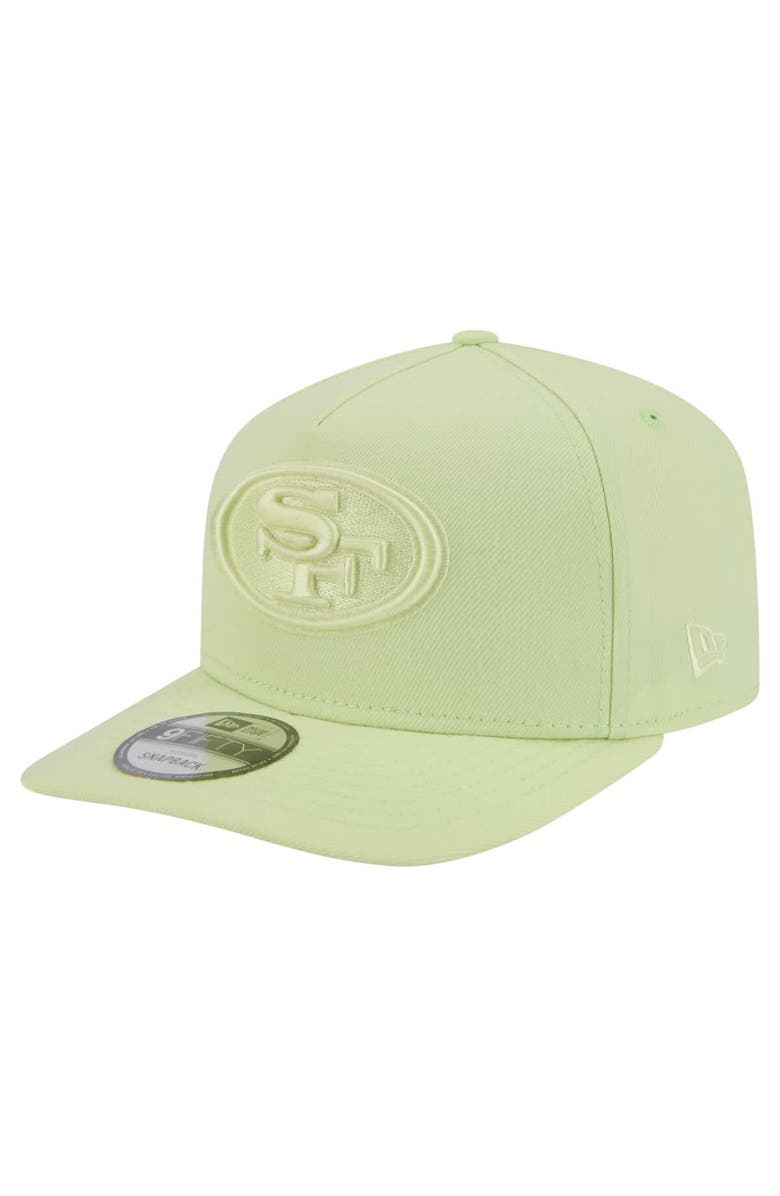 New Era Men's New Era Light Green San Francisco 49ers Color Pack 9FIFTY Snapback Hat, Main, color, Light Green