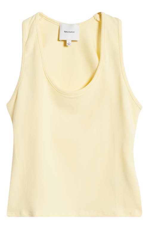 Reformation Archie Organic Cotton Blend Jersey Tank