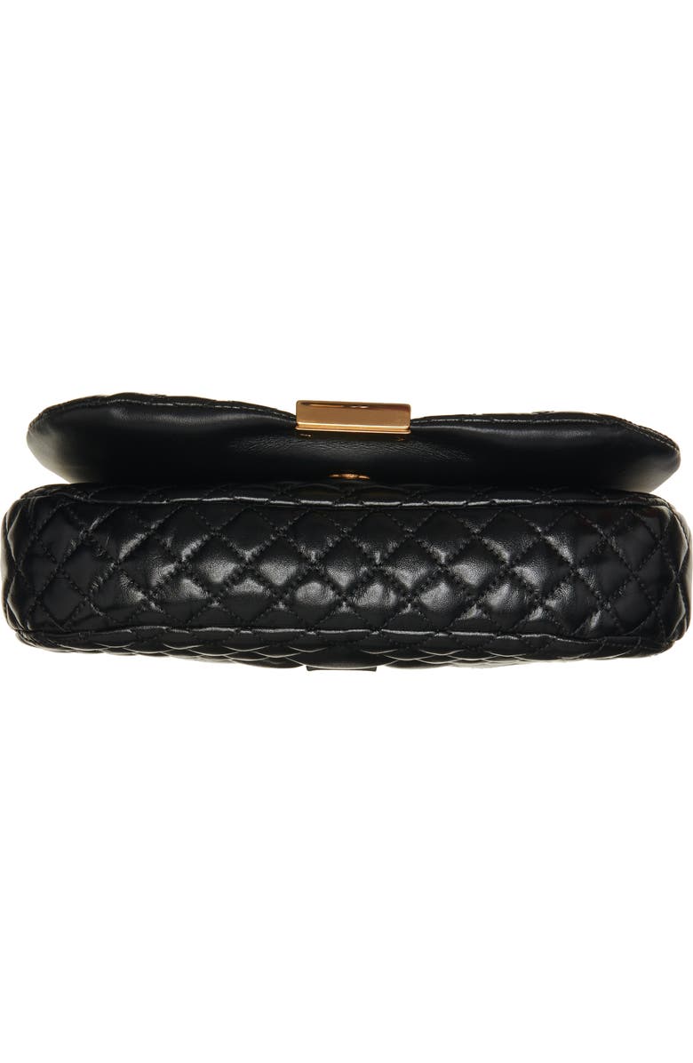 Versace Mini Greca Goddess Quilted Leather Shoulder Bag, Alternate, color,