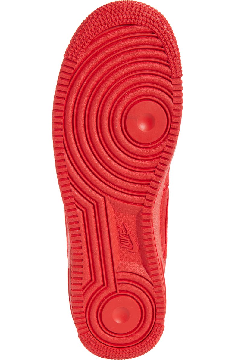 Nike Air Force 1 Retro Basketball Sneaker, Alternate, color, University Red/ Red/ Black