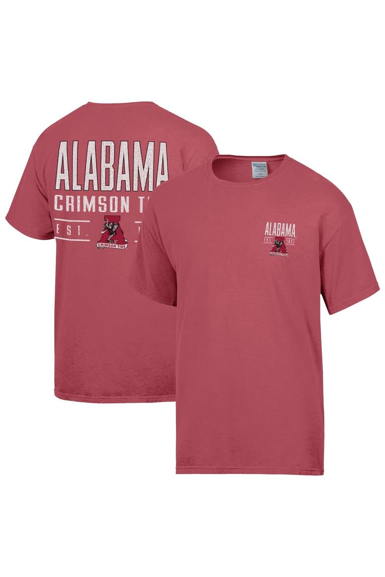 Men's ComfortWash  Crimson Alabama Crimson Tide Big Name T-Shirt, Main, color, Crimson