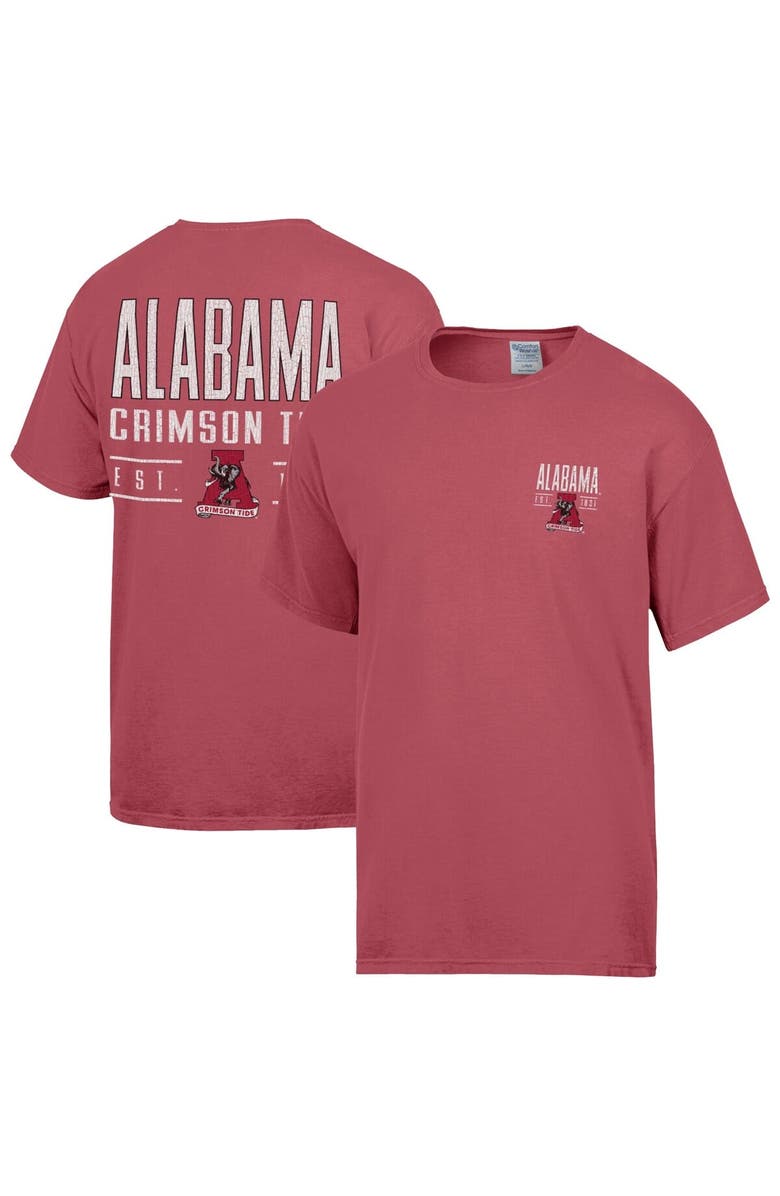 ComfortWash Men's ComfortWash Crimson Alabama Crimson Tide Big Name T-Shirt, Main, color,