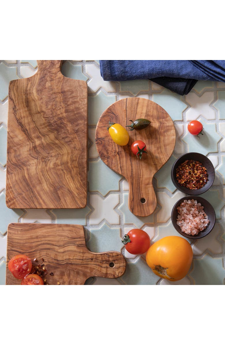 Be Home Mini Rectangular Olive Wood Board, Alternate, color, Olive
