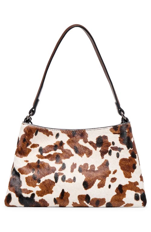 Dolce Vita Jagger Animal Print Genuine Calf Hair Shoulder Bag In Brown