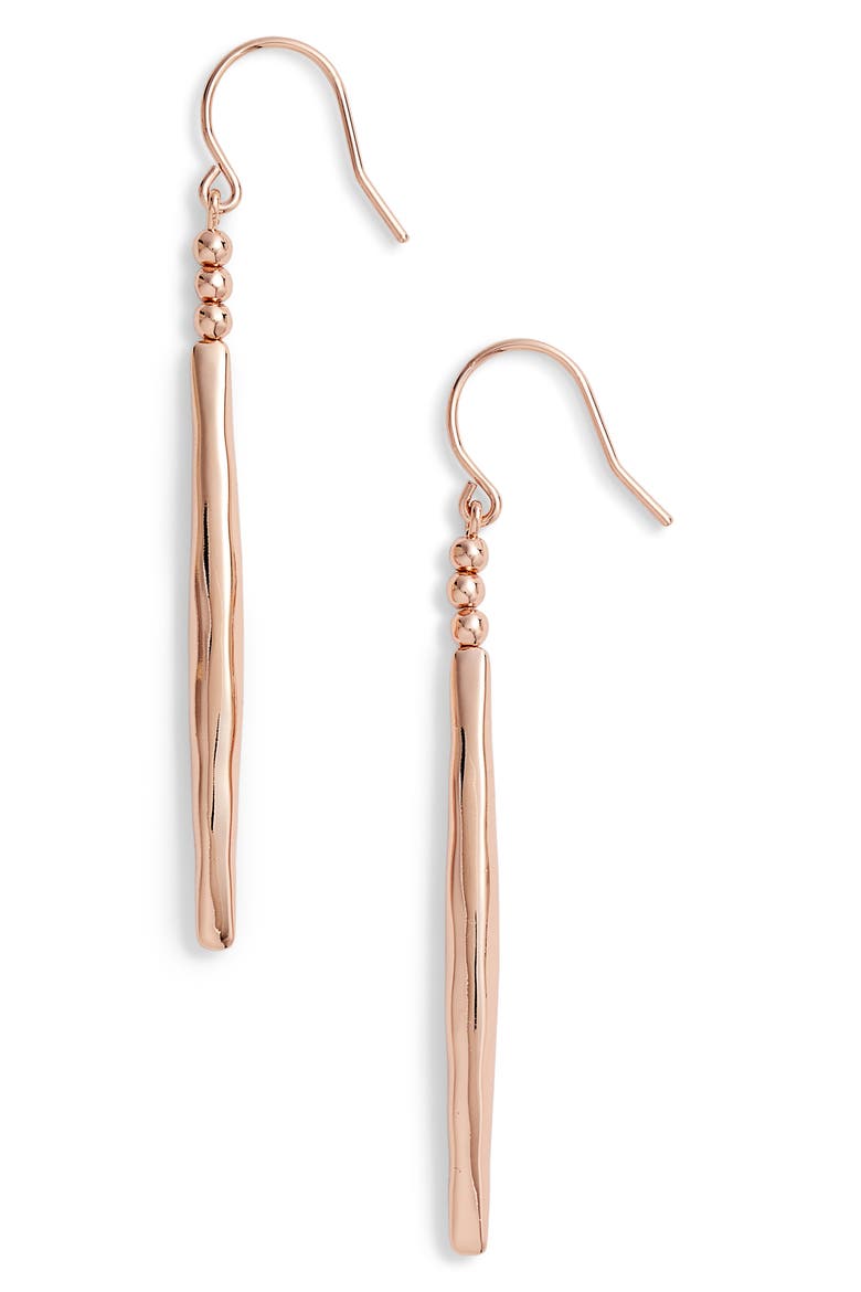 Kellen Drop Earrings, Main, color, ROSE GOLD