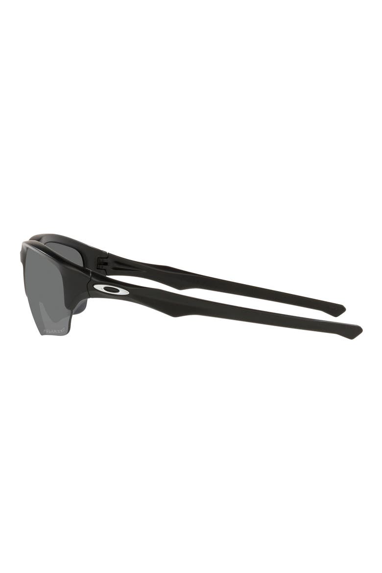 64mm Rectangle Sunglasses, Alternate, color, MATTE BLACK