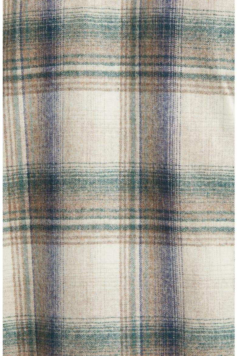 Board Plaid Lined Wool Button-Up Shirt, Alternate, color, NAVY PLAID