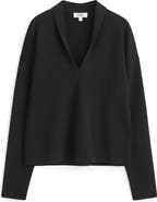 COS Shawl Collar Merino Wool Sweater