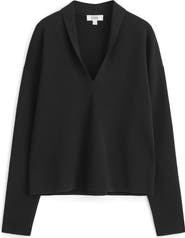 COS Shawl Collar Merino Wool Sweater