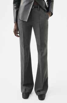 MANGO Selection Belted Straight Leg Pants