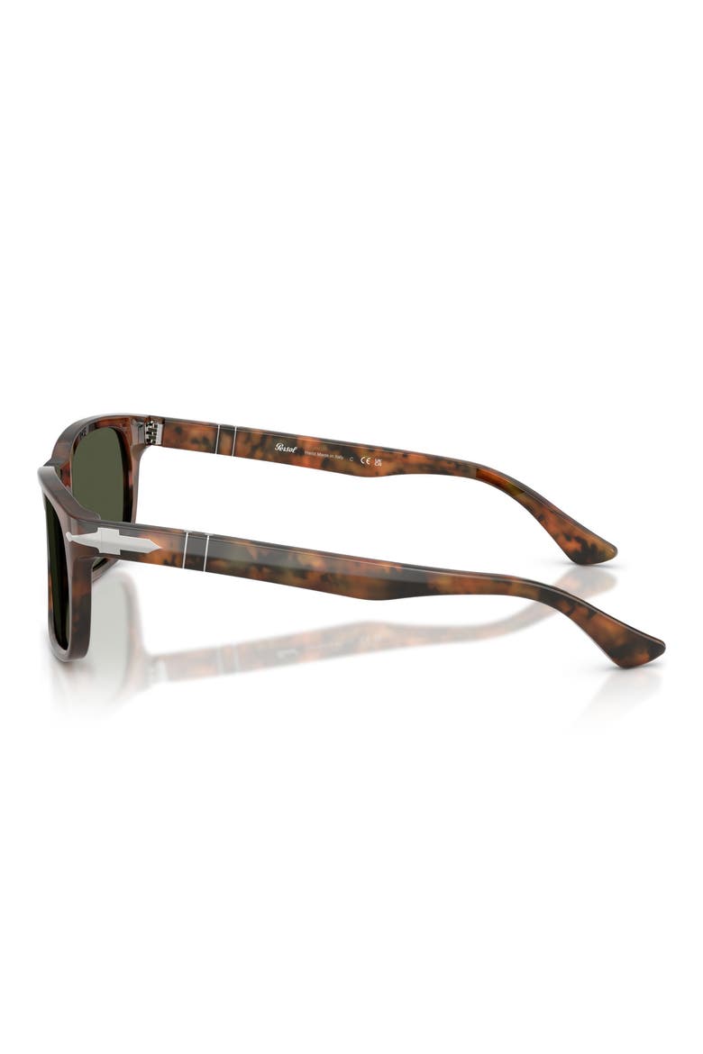 58mm Rectangular Sunglasses, Alternate, color, CAFFE/ GREEN