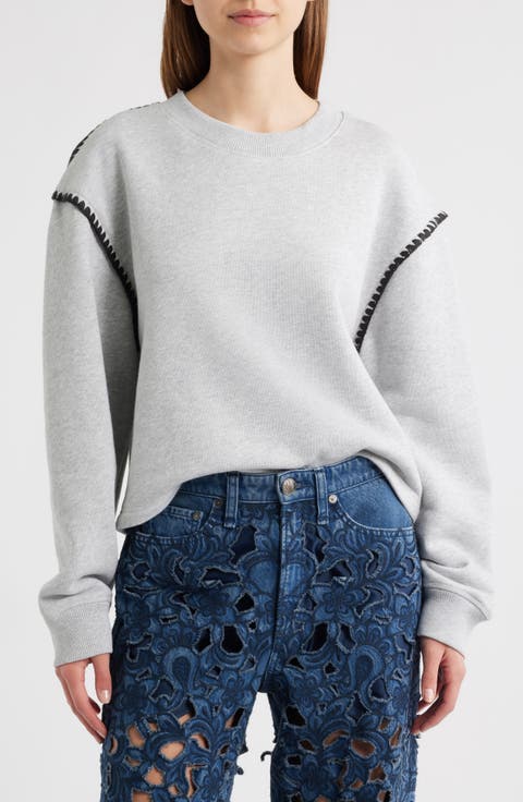 Vintage Blanket Stitch Sweatshirt