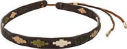 pampeano Leather Hat Band - Diamond Pattern