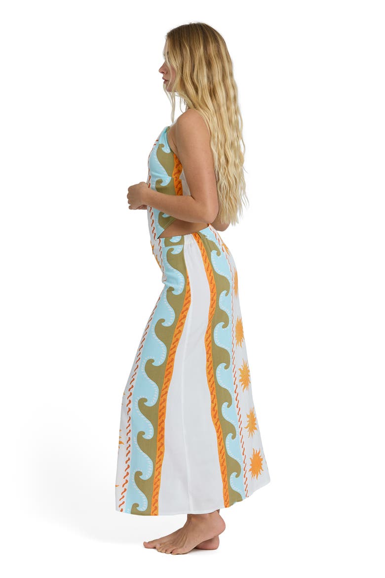 Tides Call Cotton Blend Midi Skirt, Alternate, color, SALT CRYSTAL