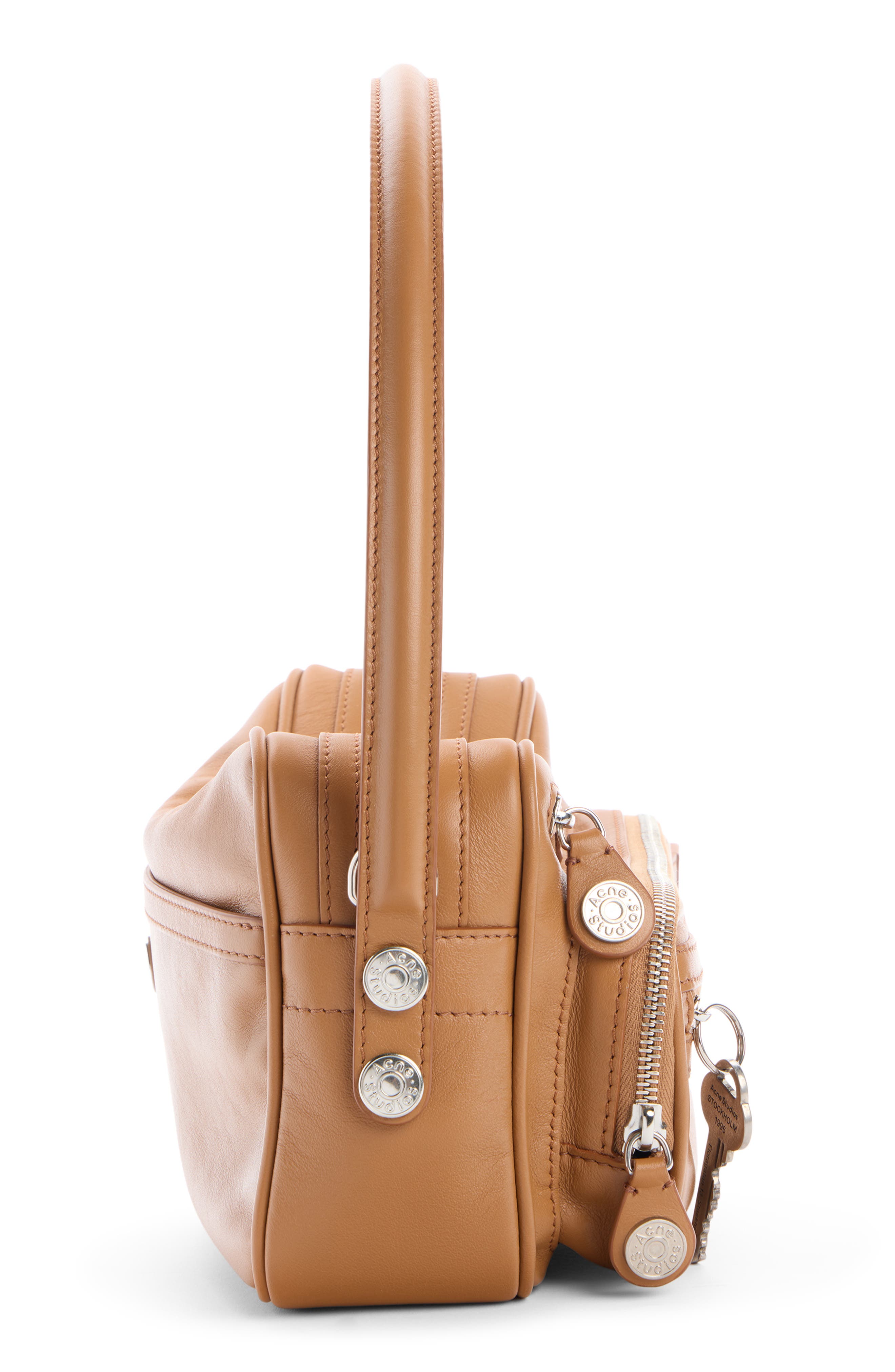 Camero Party Leather Shoulder Bag, Alternate, color, CARAMEL BROWN
