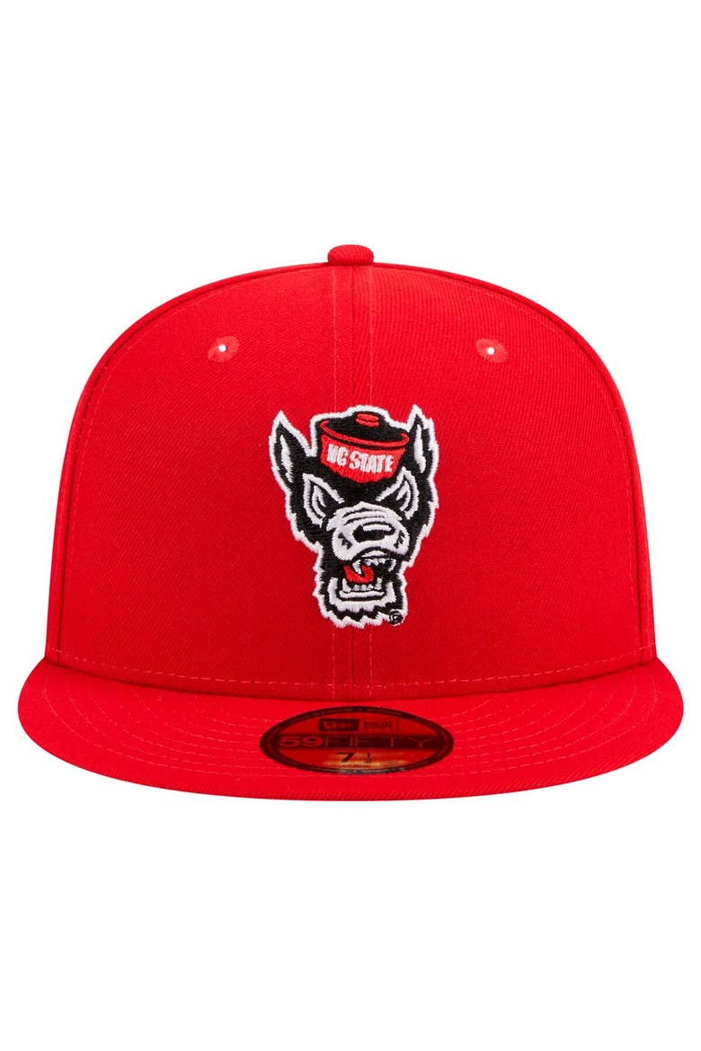 Men's New Era Red NC State Wolfpack 59FIFTY Fitted Hat, Alternate, color, Red