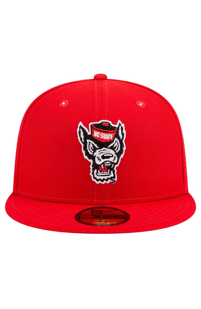 New Era Men's New Era Red NC State Wolfpack 59FIFTY Fitted Hat, Alternate, color, 