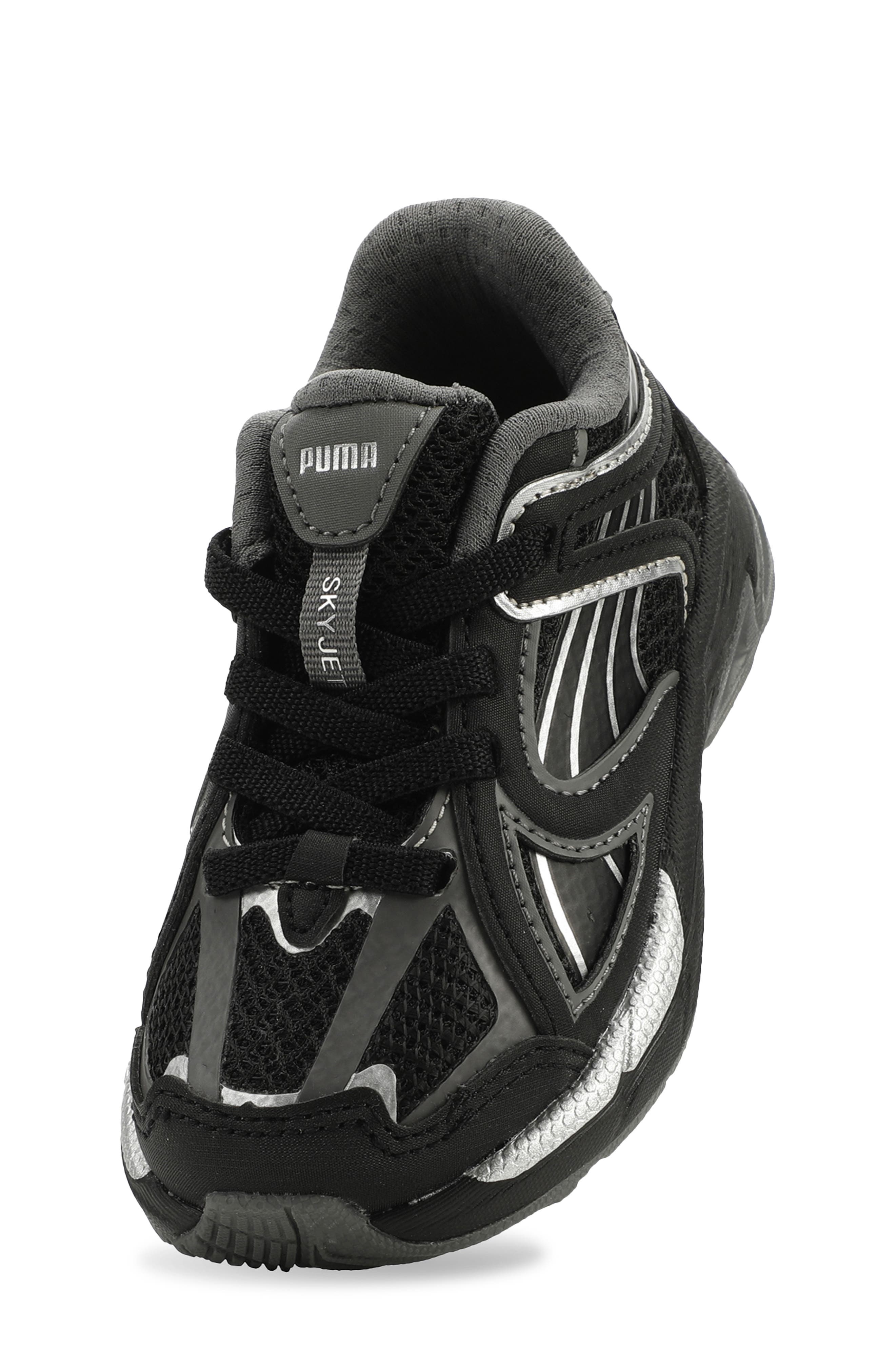PUMA Kids' Skyjet Sneaker, Alternate, color, Puma Black/ Dark Gray/ Silver