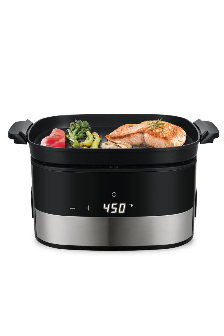 Flip and Cook Air Fryer, Alternate, color, Black