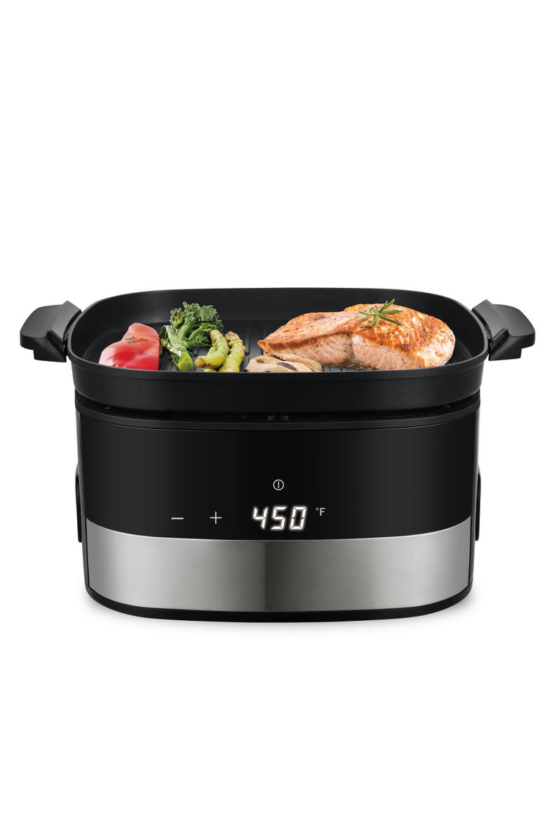 Salton Flip and Cook Air Fryer, Alternate, color, Black