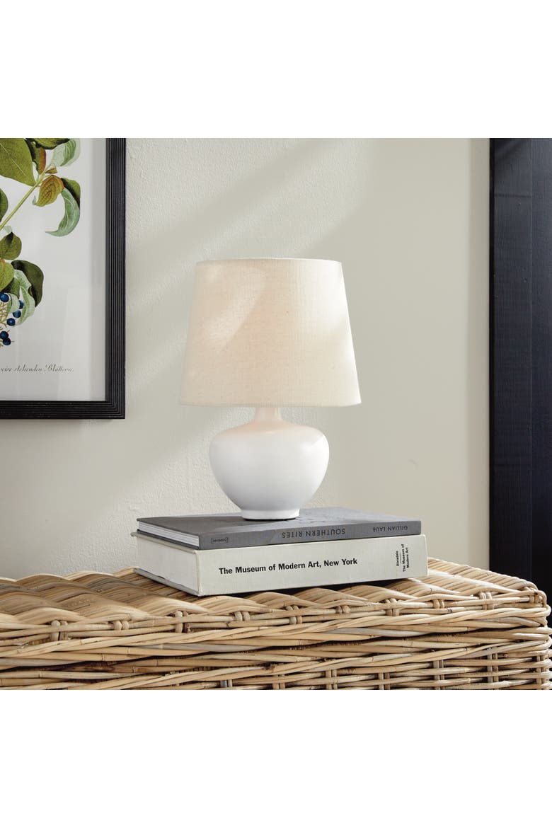 Nona Mini Table Lamp, Alternate, color, White
