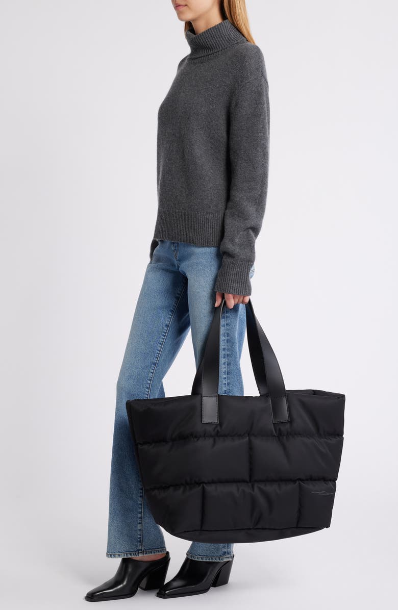 FRAME Plaque Nylon Quilted Tote, Alternate, color,