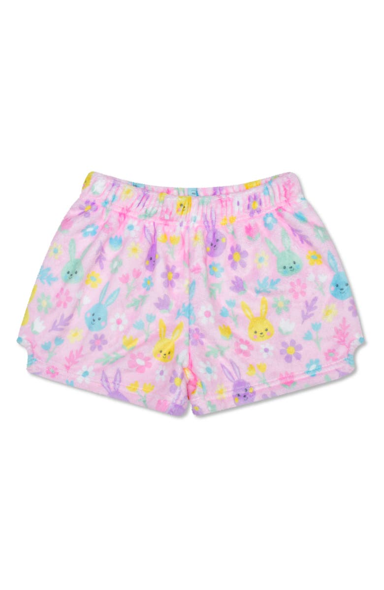 Iscream Kids' Bunny Bloom Plush Shorts, Main, color, 