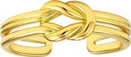 GABI RIELLE Two-Tone Adjustable Parallel Band Ring