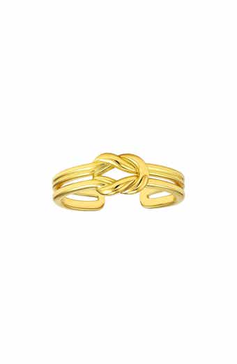 GABI RIELLE Two-Tone Adjustable Parallel Band Ring