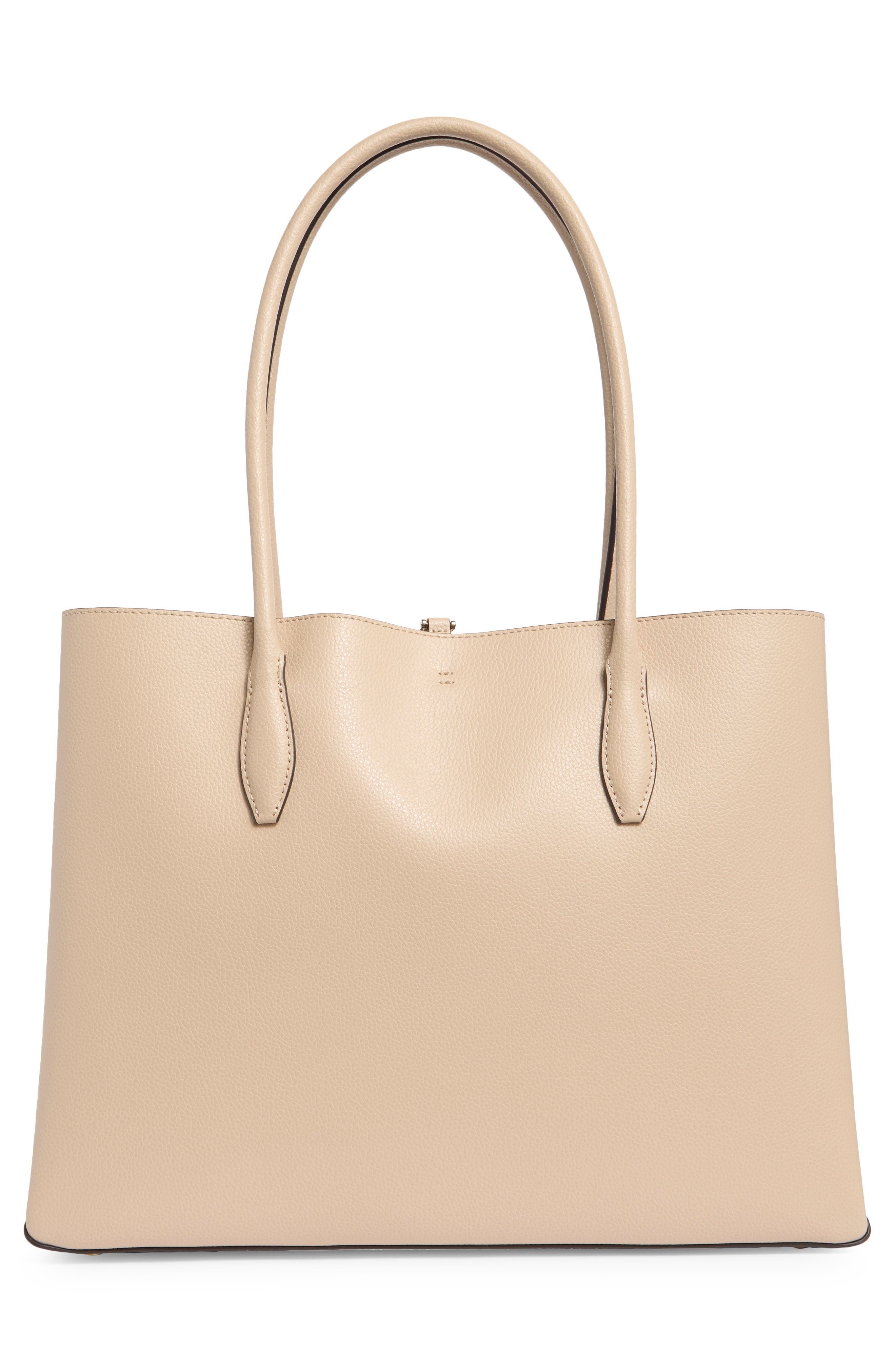 Kate Spade New York eva leather tote, Alternate, color, Warm Beige