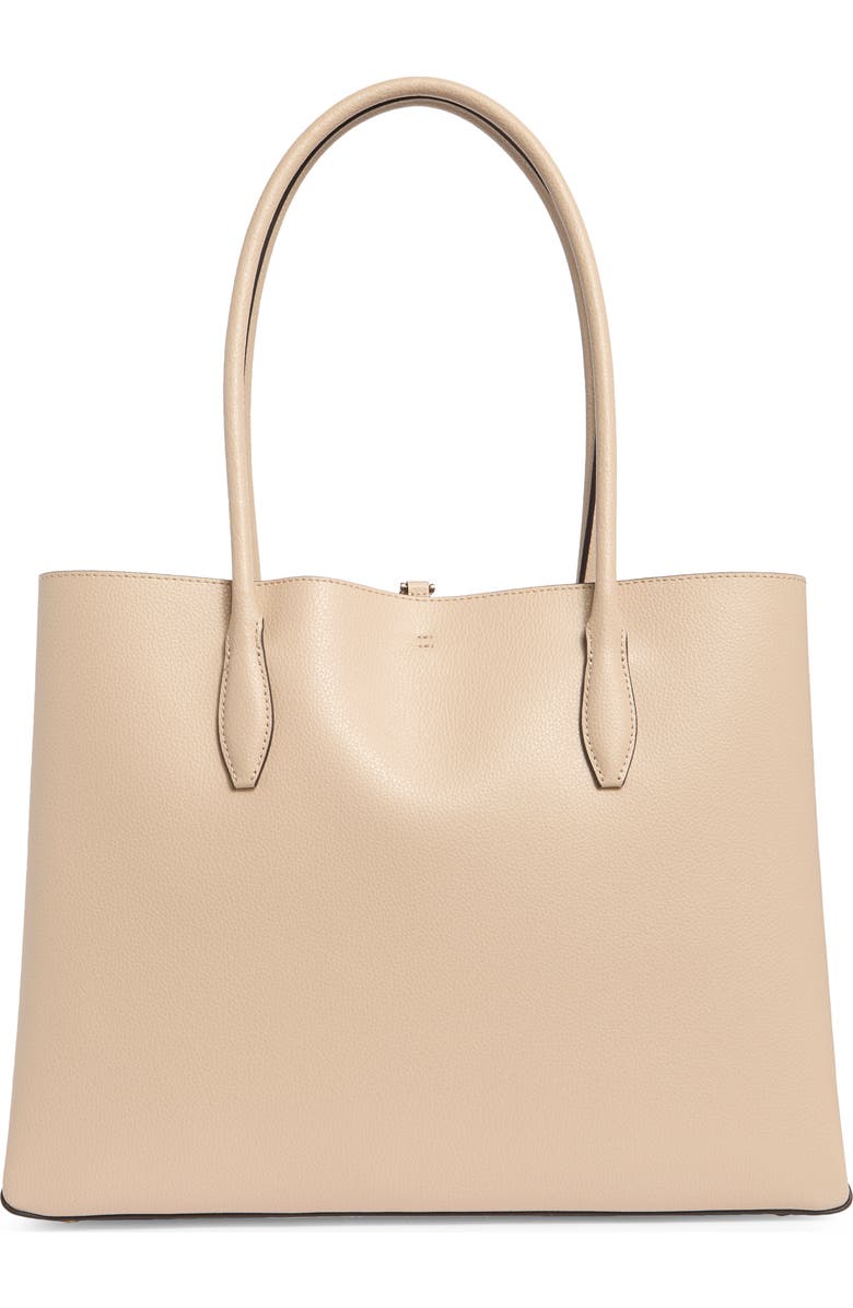 Kate Spade New York eva leather tote, Alternate, color, Warm Beige