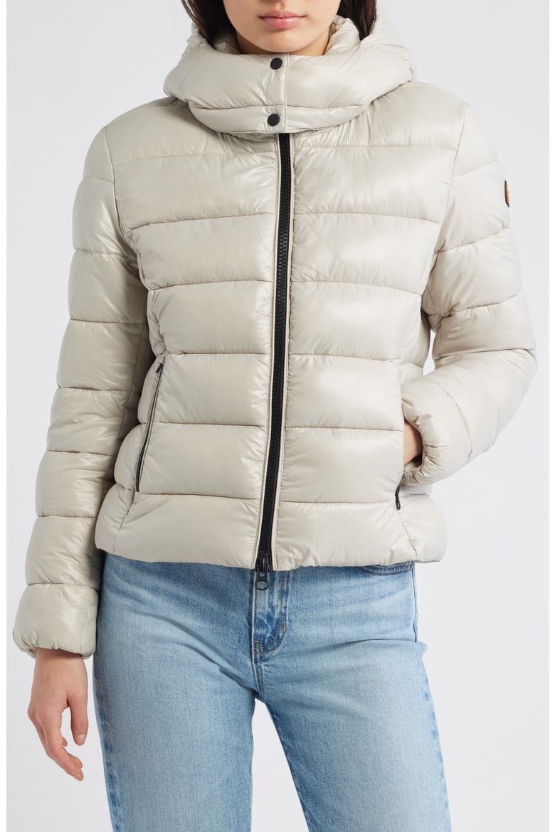 Cosmary Water Resistant Insulated Puffer Jacket, Alternate, color, RAINY BEIGE