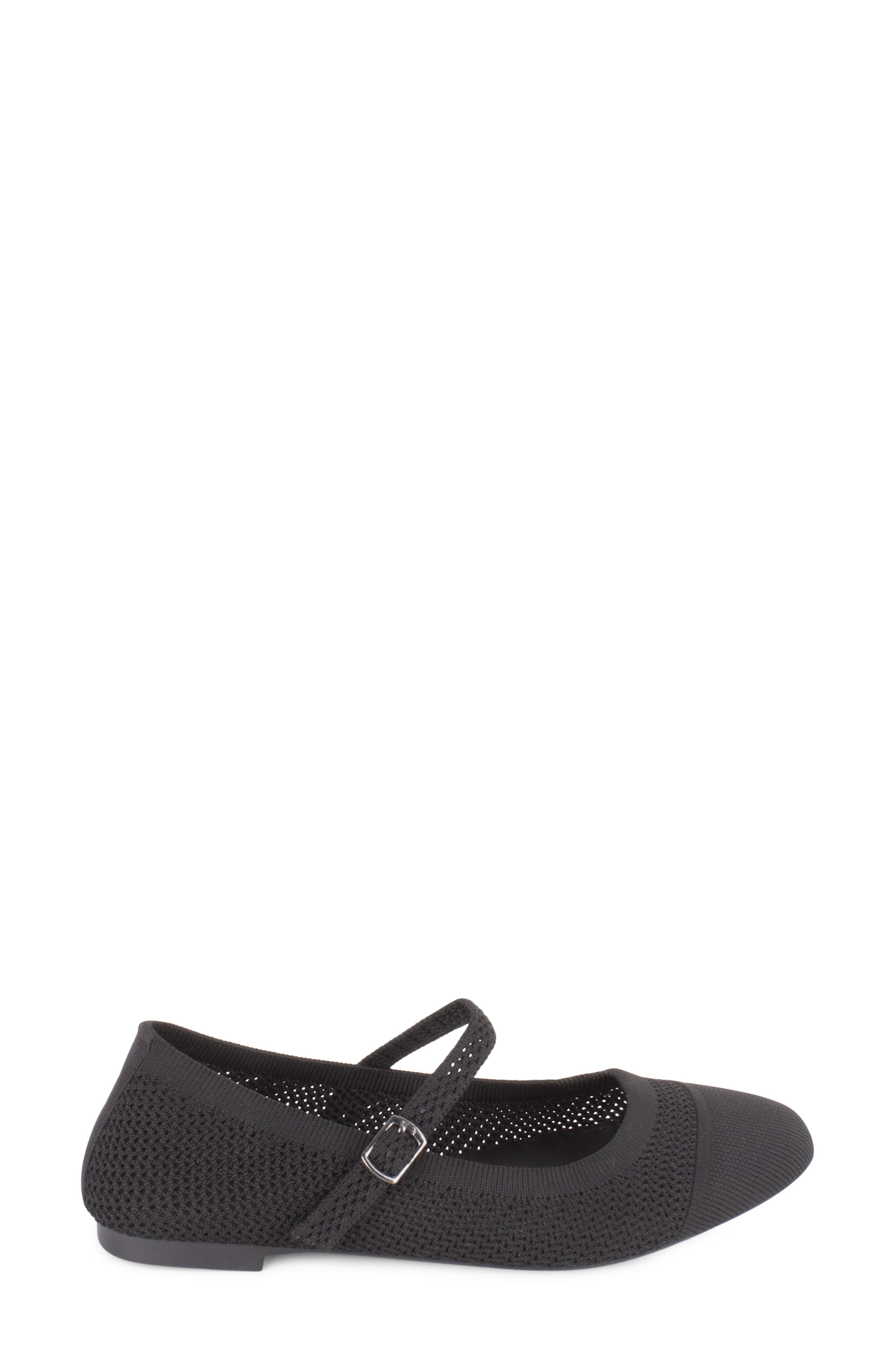 Tahari Dubai Mary Jane Flat, Alternate, color, Black