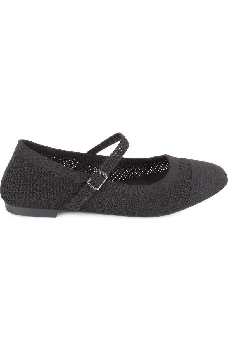 Tahari Dubai Mary Jane Flat, Alternate, color, Black