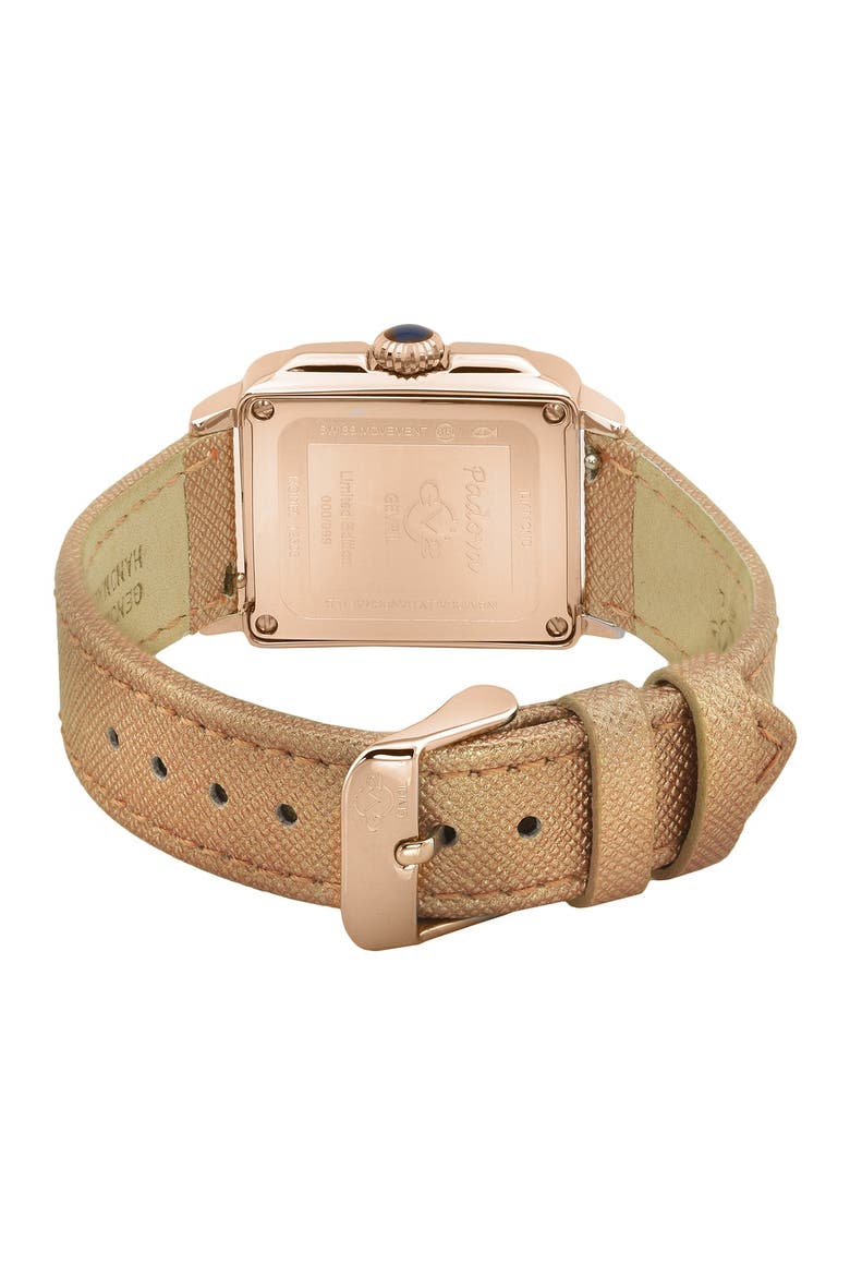 Marsala Diamond Leather Strap Chronograph Watch, 28.5mm, Alternate, color, BROWN