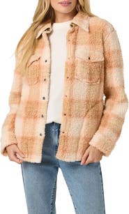 O'Neill Zuma High Pile Plaid Shirt Jacket