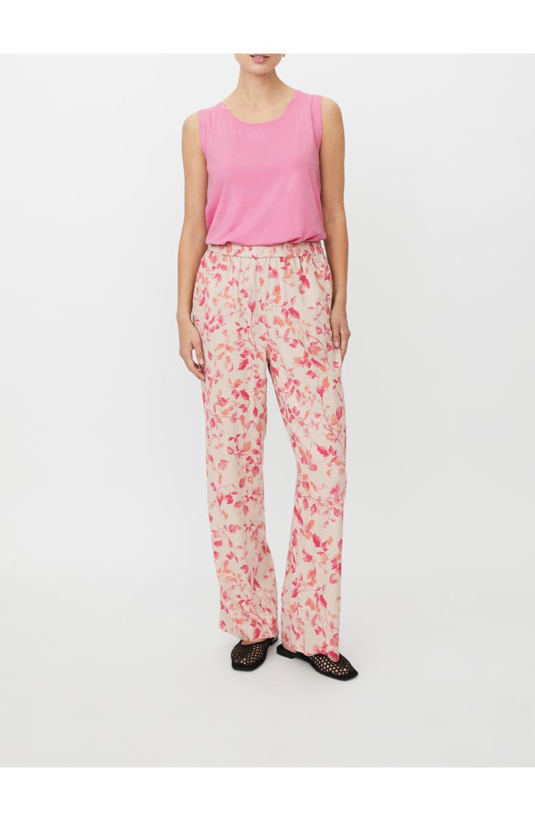 Masai Copenhagen MaPeonos Floral Printed Trousers, Alternate, color, Carmine