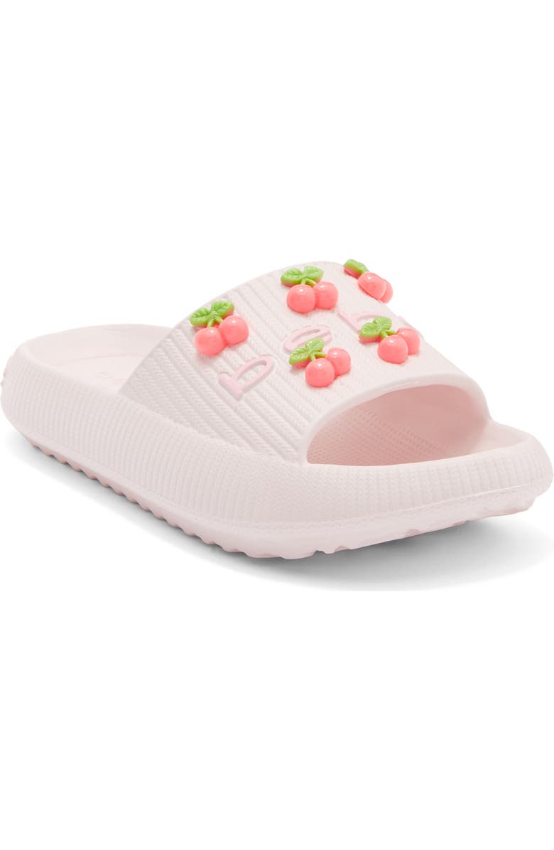 bebe Kid' Cherry Slide Sandal, Main, color, Pink