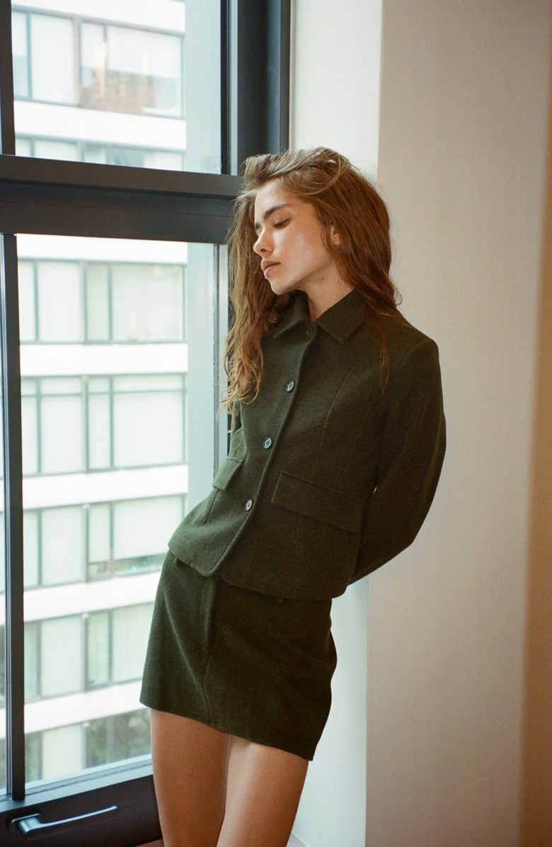 All My Love Daisy Jacket, Alternate, color, Pine