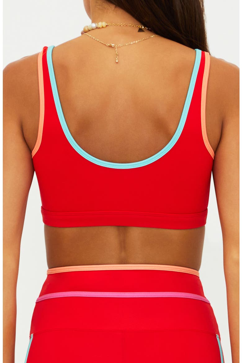 Moxie Sports Bra, Alternate, color, STRAWBERRY