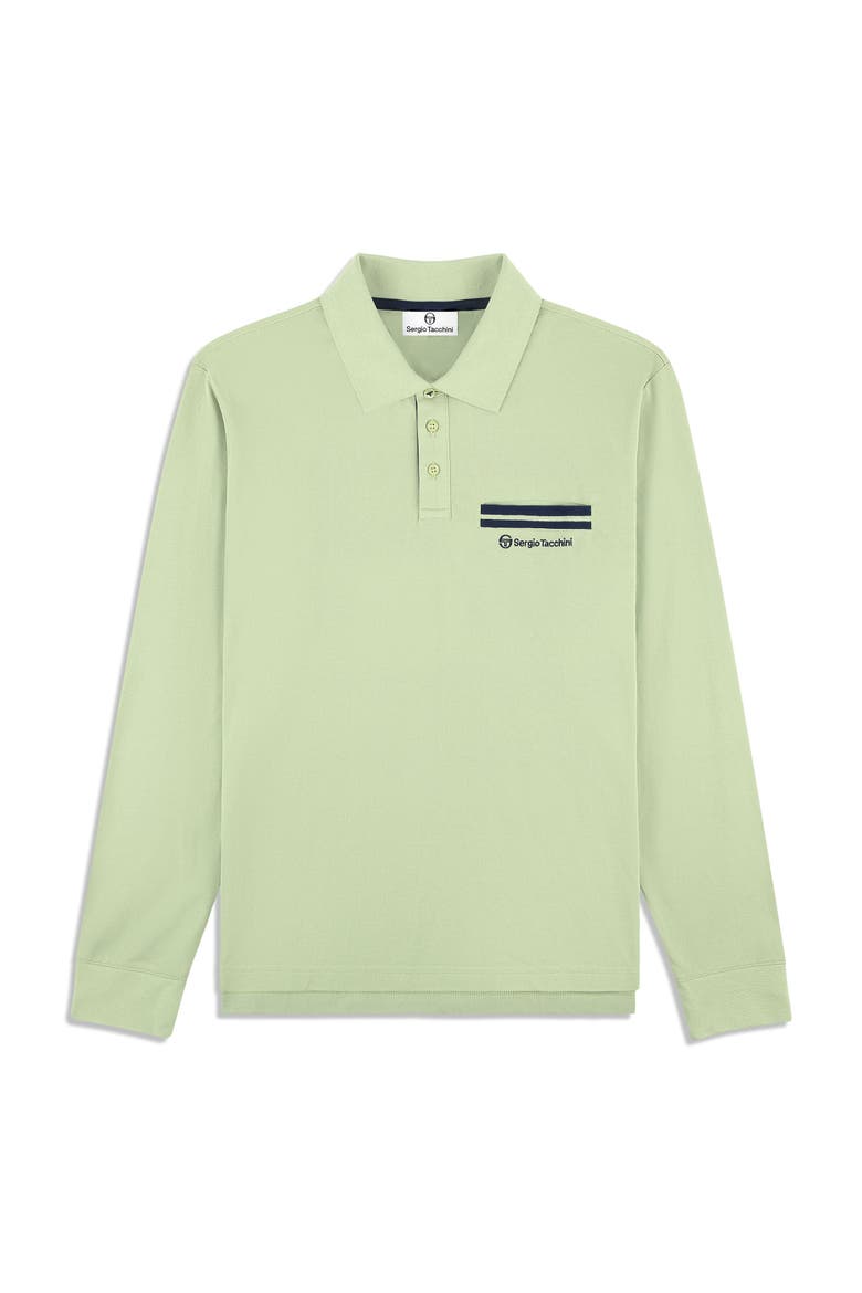 Dario Long Sleeve Polo, Alternate, color, RESEDA
